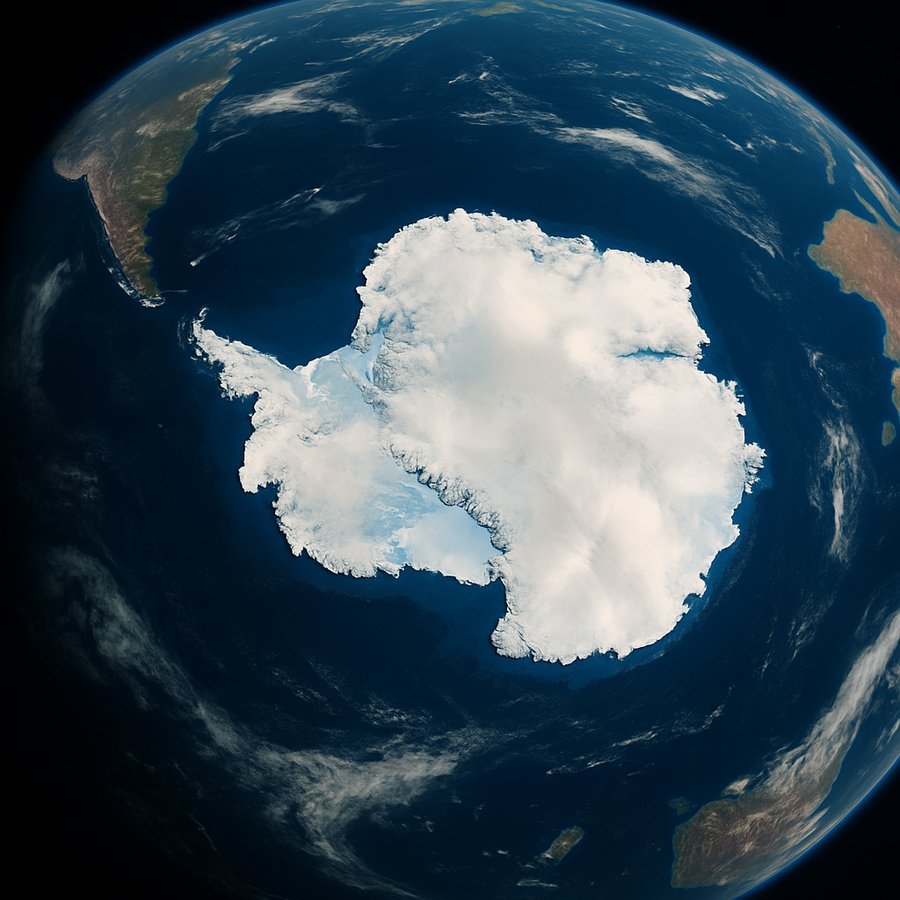 Cover – Earth centered on Antarctica